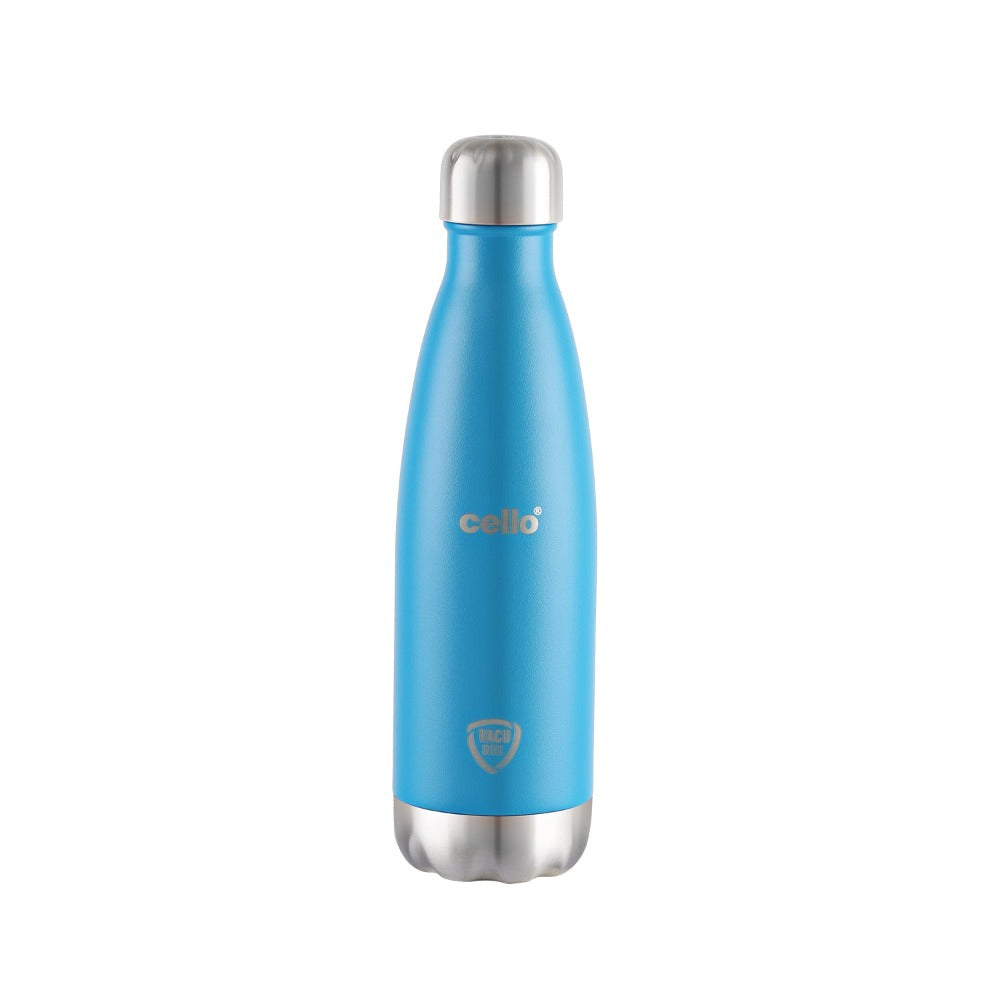 Cello Duro Swift Tuff Steel Water Bottle with Durable DTP Coating | 1 Pc