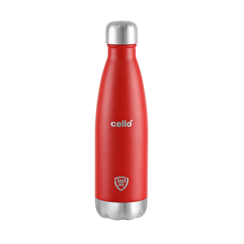 Cello Duro Swift Tuff Steel Water Bottle with Durable DTP Coating | 1 Pc