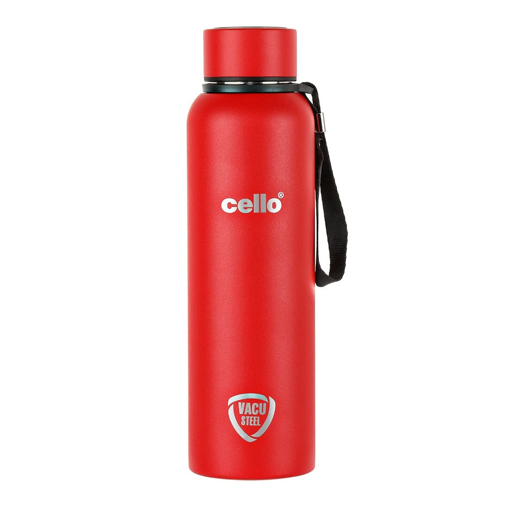 Cello Duro Kent Tuff Steel Water Bottle with Durable DTP Coating | 1 Pc