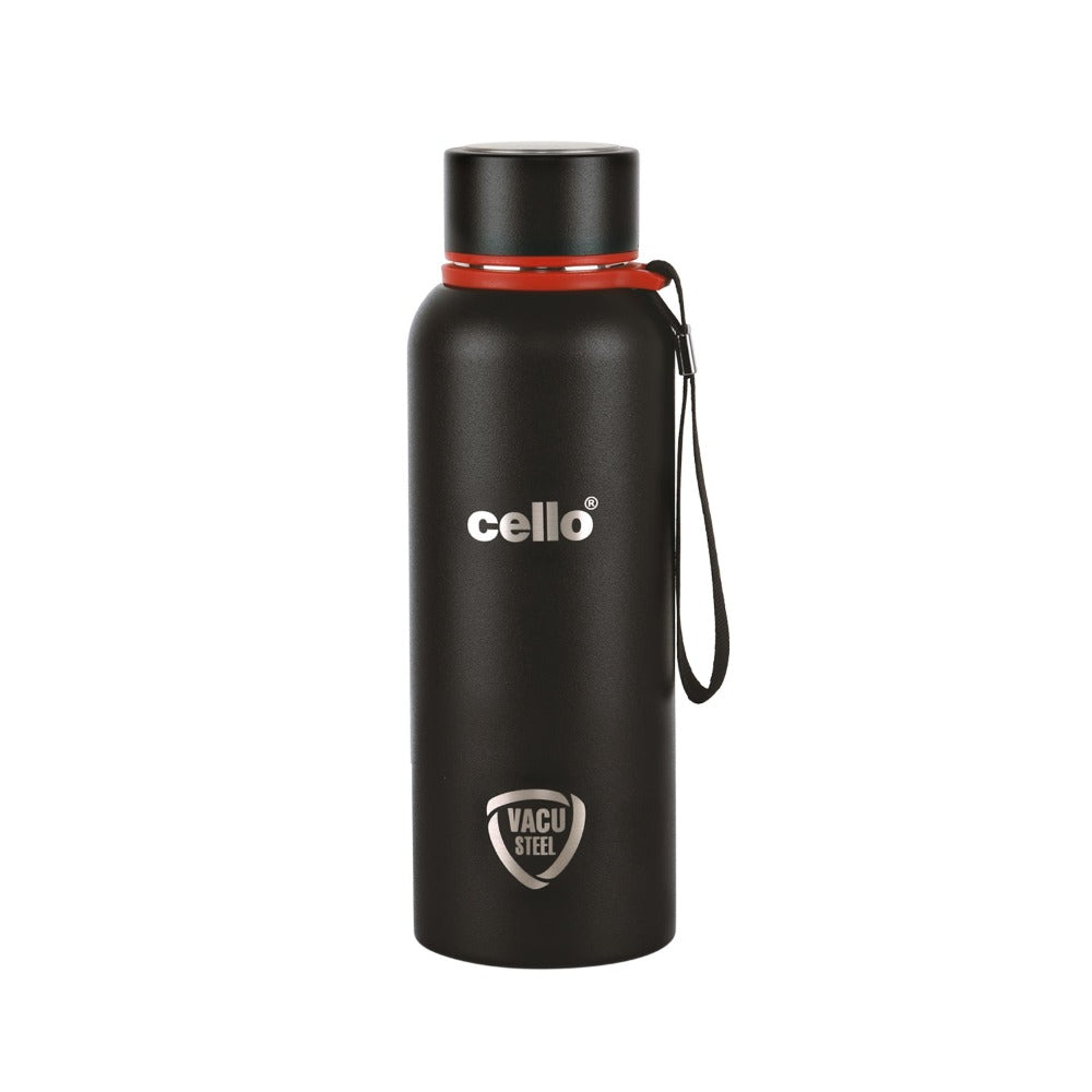 Cello Duro Kent Tuff Steel Water Bottle with Durable DTP Coating | 1 Pc