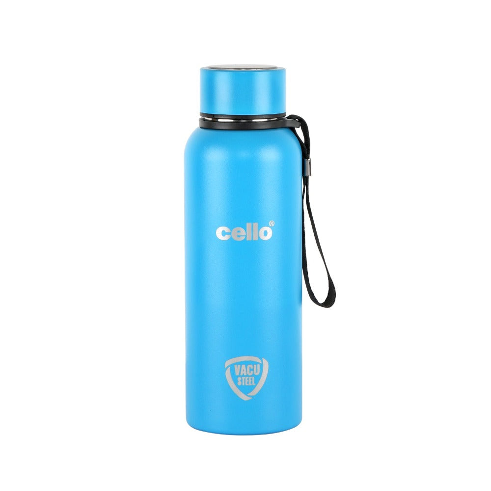 Cello Duro Kent Tuff Steel Water Bottle with Durable DTP Coating | 1 Pc