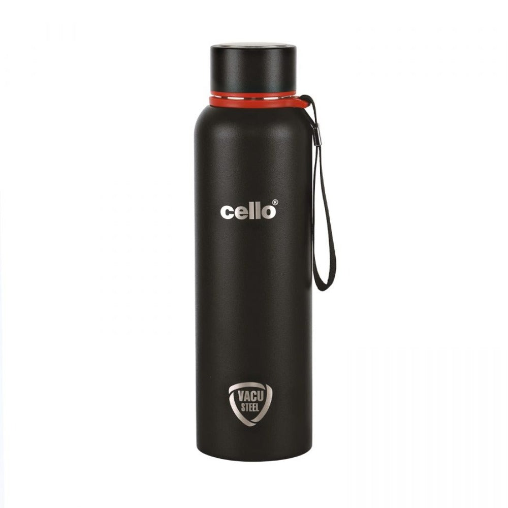 Cello Duro Kent Tuff Steel Water Bottle with Durable DTP Coating | 1 Pc