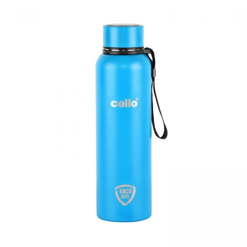 Cello Duro Kent Tuff Steel Water Bottle with Durable DTP Coating | 1 Pc