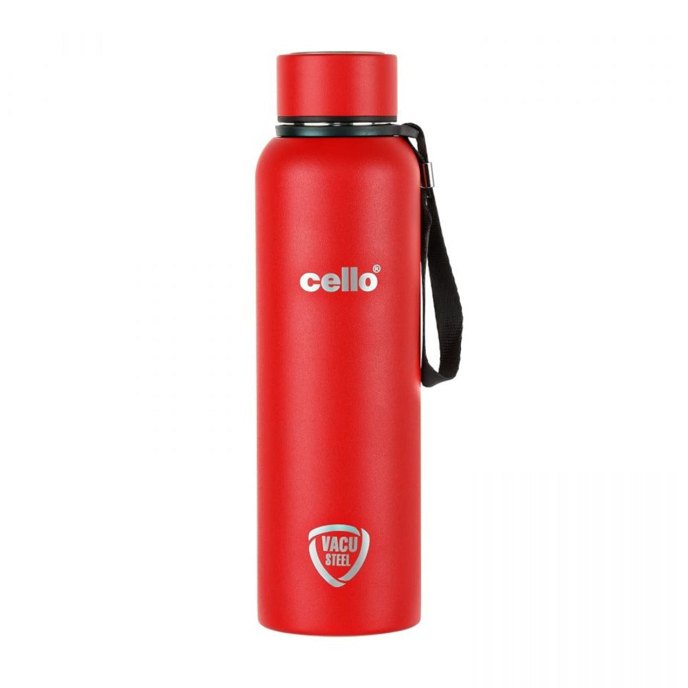 Cello Duro Kent Tuff Steel Water Bottle with Durable DTP Coating | 1 Pc