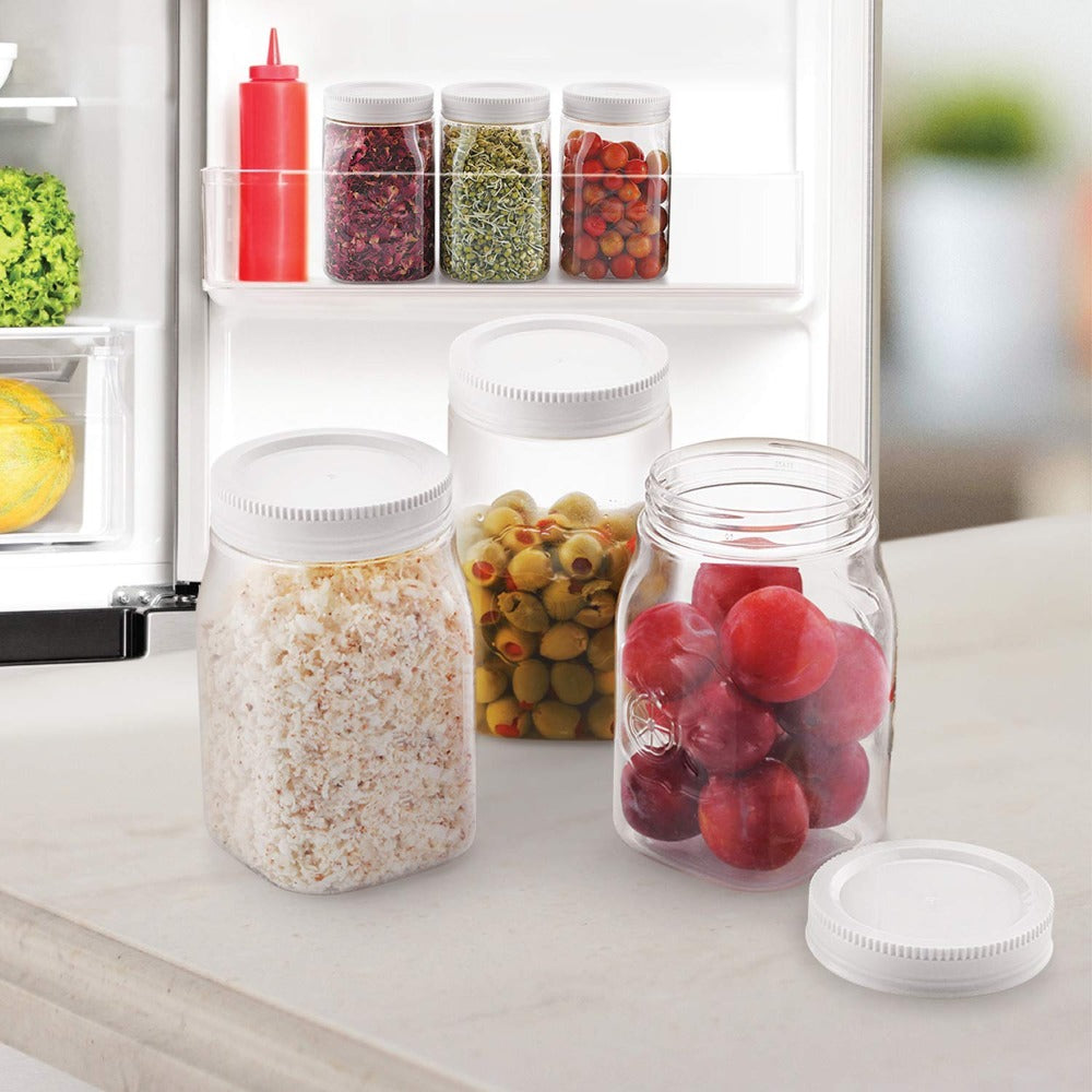 Cello Fridge Door Plastic Canister | White