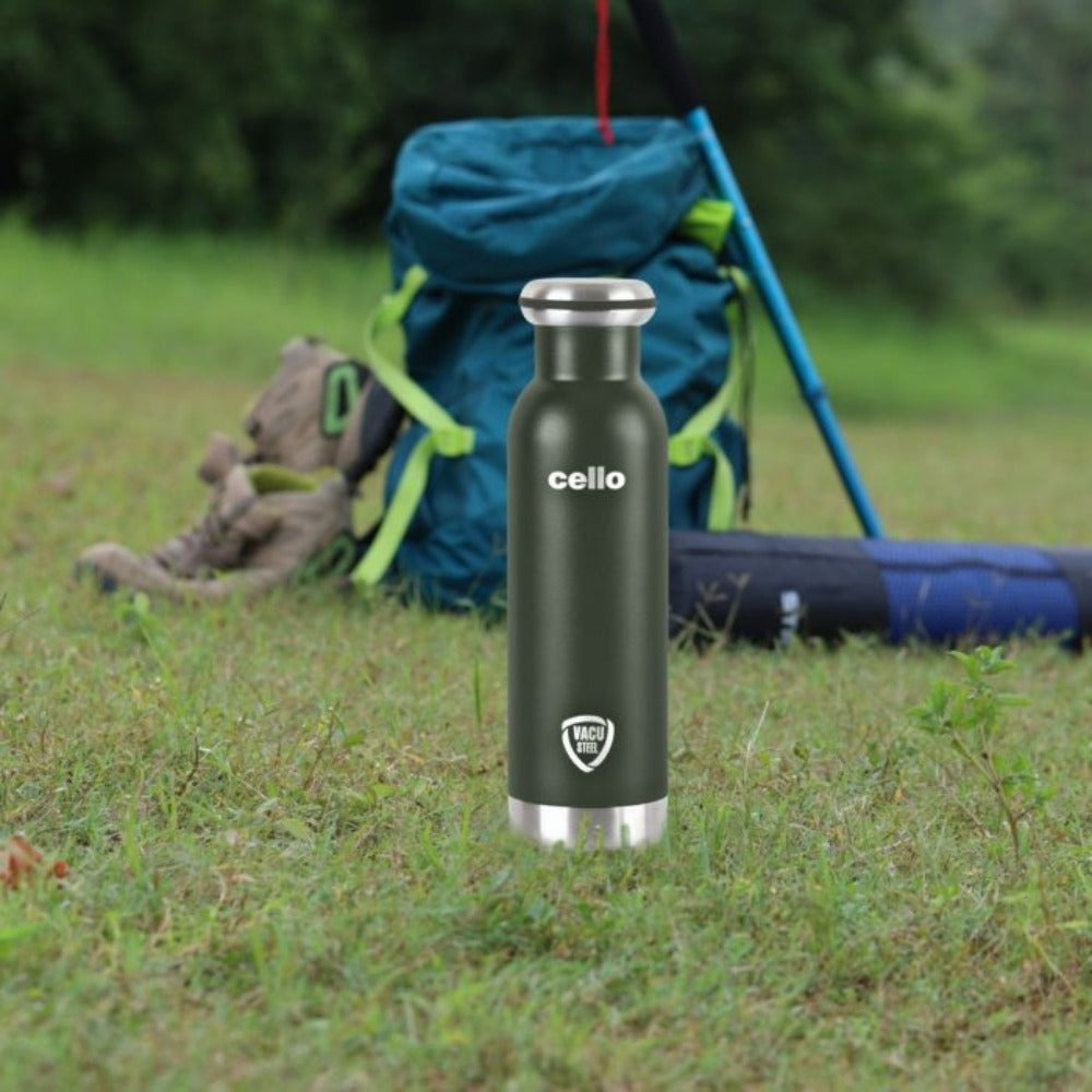 Cello Duro Mac Tuff Steel Water Bottle with Durable DTP Coating | 1 Pc