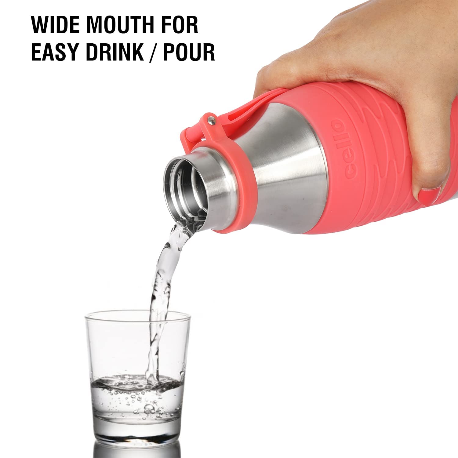 Cello Grip Max 900 ML Double Wall Stainless Steel Water Bottle | 1 Pc