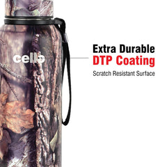 Cello Deezee Kent 900 ML Tuff Steel Water Bottle with Durable DTP Coating | 1 Pc
