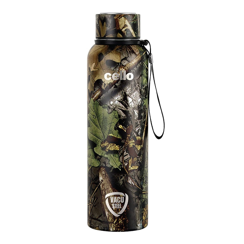 Cello Deezee Kent 900 ML Tuff Steel Water Bottle with Durable DTP Coating | 1 Pc