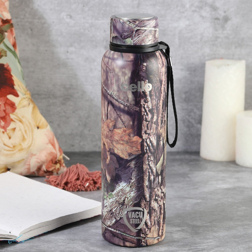 Cello Deezee Kent 900 ML Tuff Steel Water Bottle with Durable DTP Coating | 1 Pc
