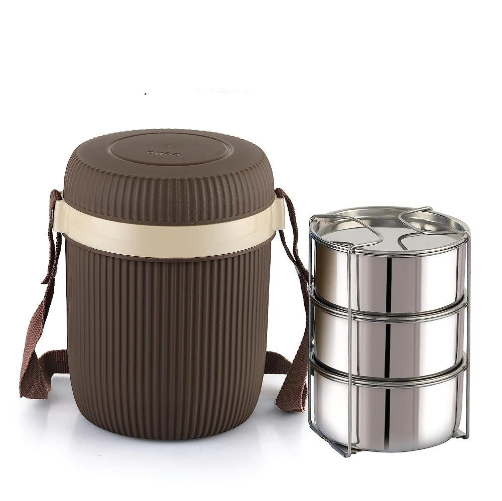Cello Wow Insulated Lunch Box with Stainless Steel Container | Office Tiffin