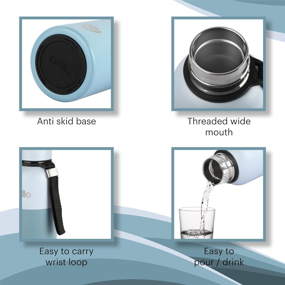 Cello Neo Kent Vacusteel Stainless Steel Water Bottle | 1 Pc