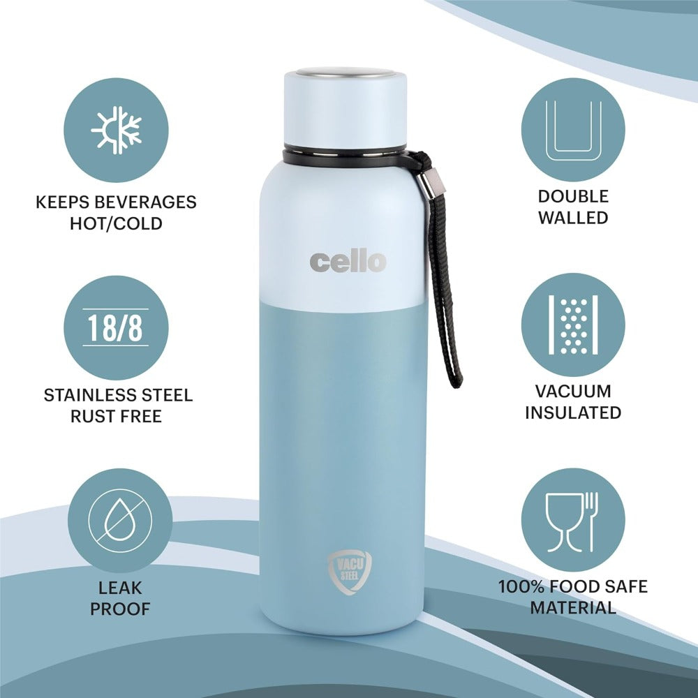 Cello Neo Kent Vacusteel Stainless Steel Water Bottle | 1 Pc