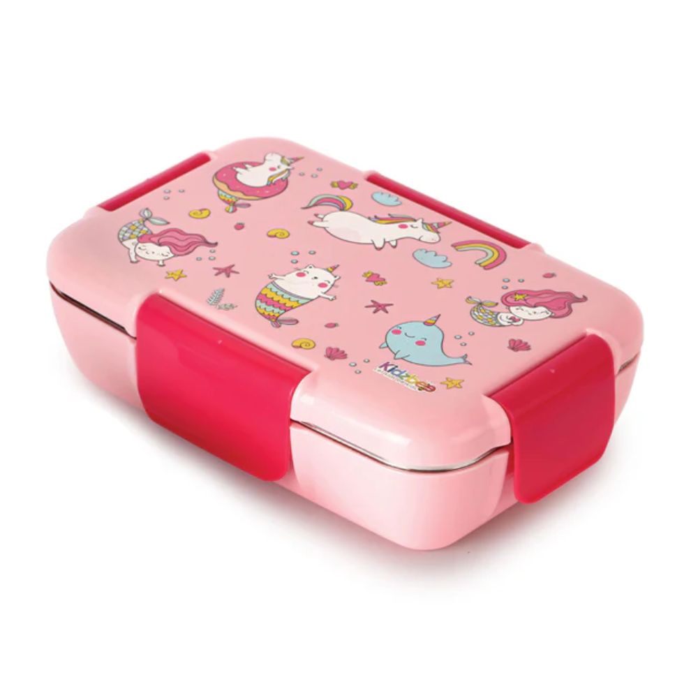 Cello Kidzbee Magnus Plastic Insulated Kids Lunch Box with Inner Steel | 3D Touch & Feel Designs Lunch Box | 1 Pc