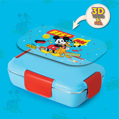 Cello Kidzbee Magnus Plastic Insulated Kids Lunch Box with Inner Steel | 3D Touch & Feel Designs Lunch Box | 1 Pc