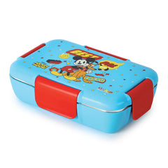 Cello Kidzbee Magnus Plastic Insulated Kids Lunch Box with Inner Steel | 3D Touch & Feel Designs Lunch Box | 1 Pc