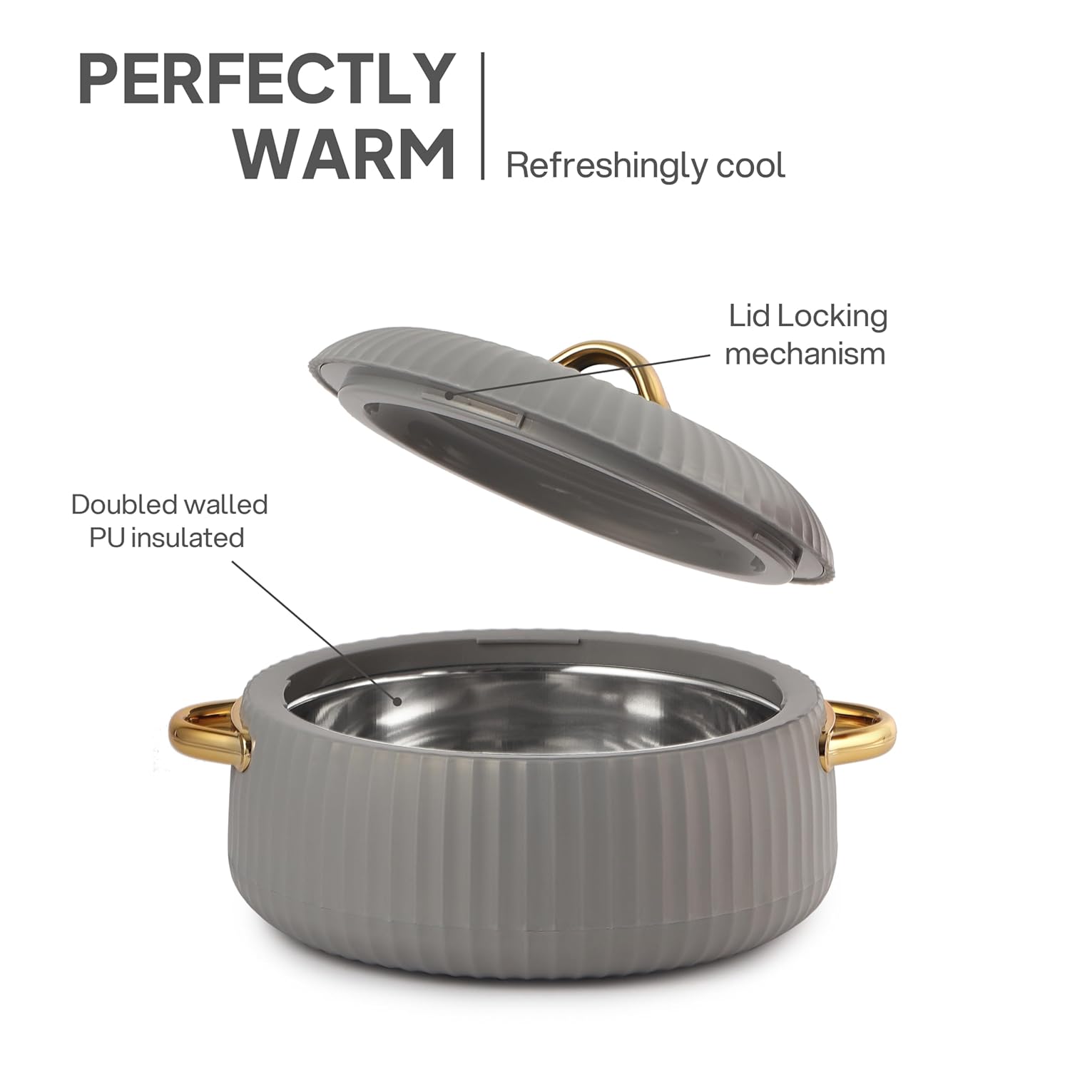 Cello Aurum Luxury 1500 ML Insulated Casserole | 1 Pc