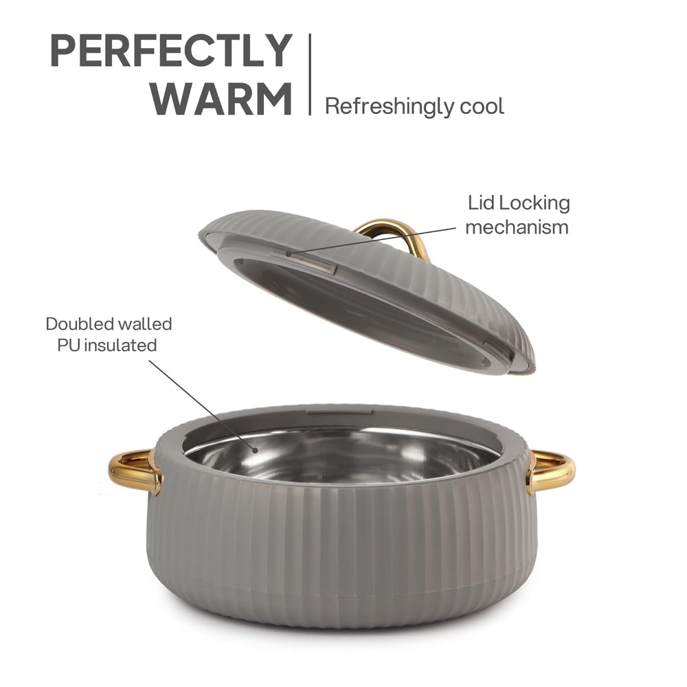 Cello Aurum Luxury Insulated Casserole Set | Set of 2 Pcs