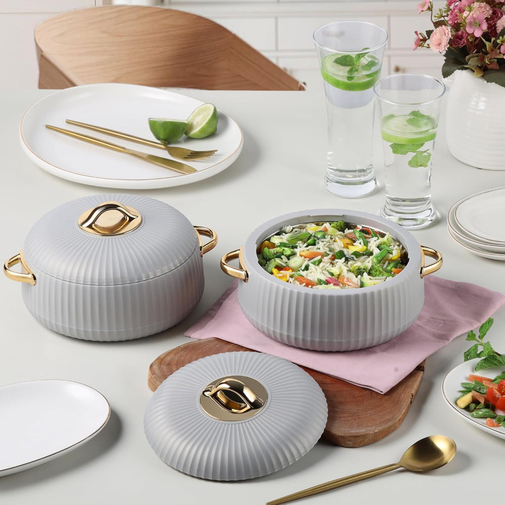 Cello Aurum Luxury Insulated Casserole Set | Set of 2 Pcs