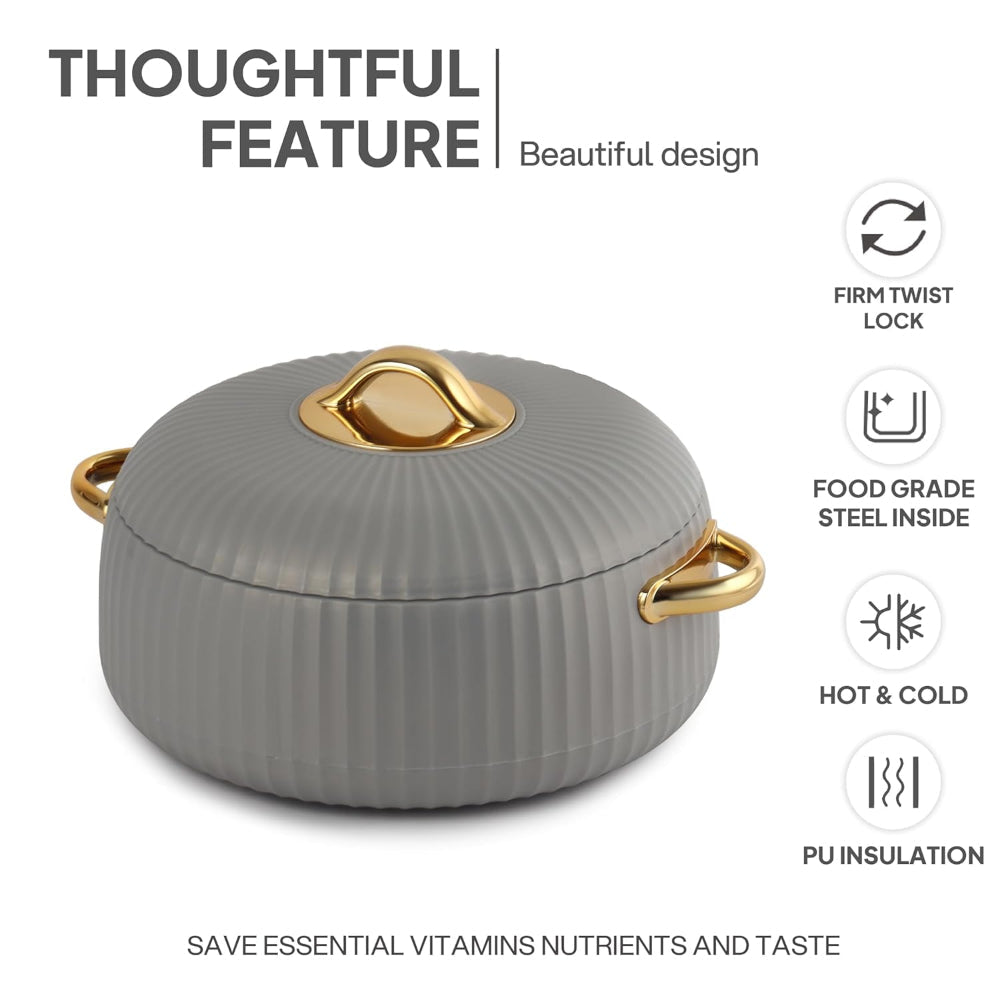 Cello Aurum Luxury Insulated Casserole Set | Set of 2 Pcs