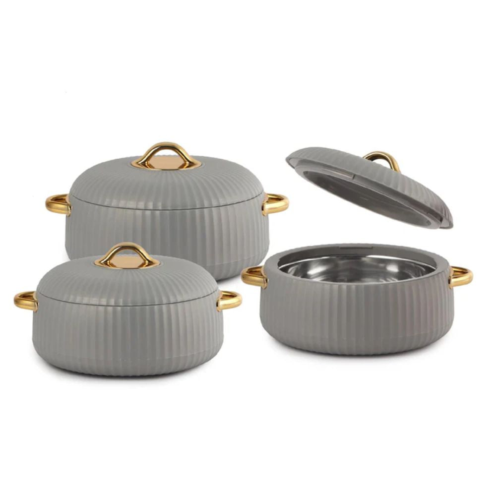 Cello Aurum Luxury Insulated Casserole Set | Set of 3 Pcs