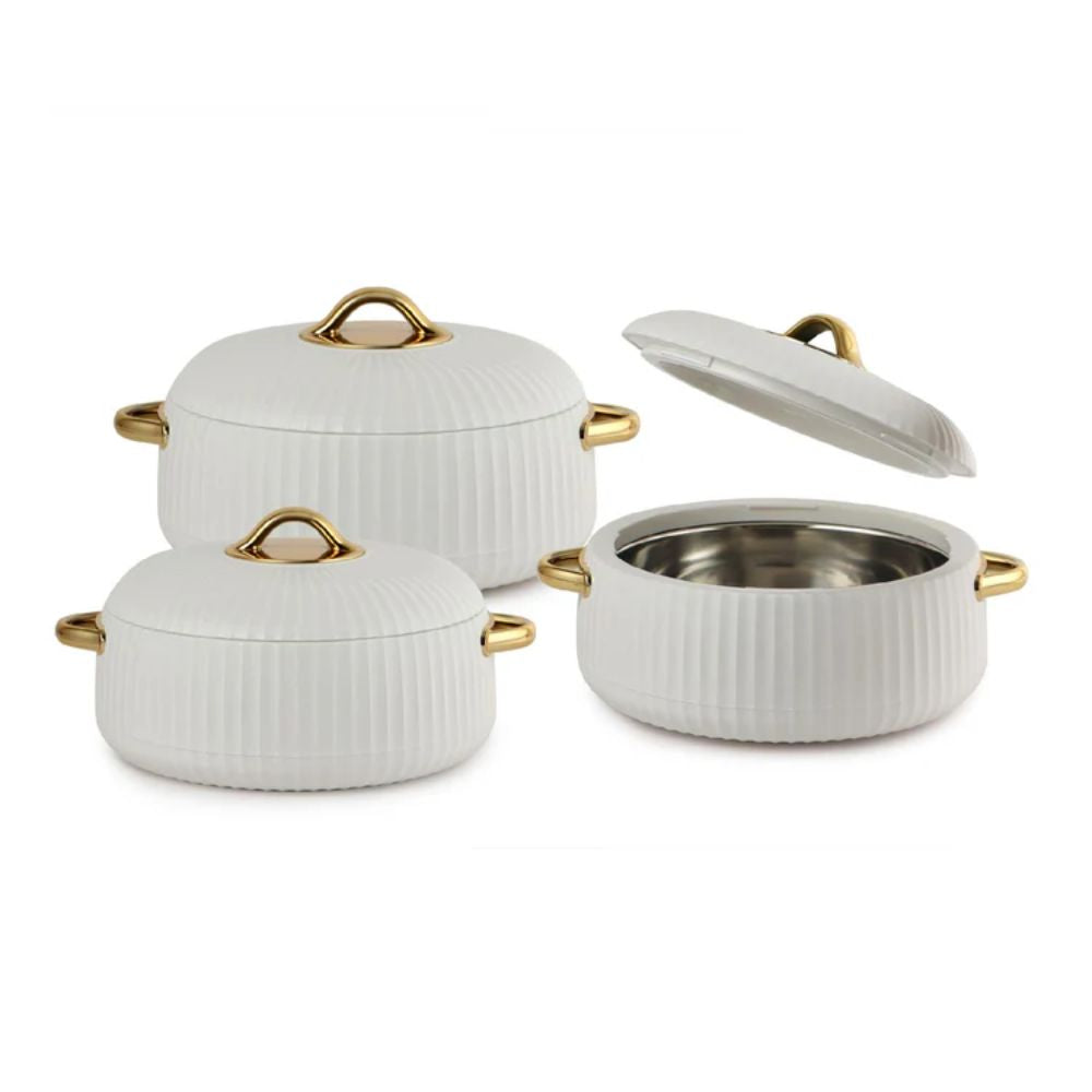 Cello Aurum Luxury Insulated Casserole Set | Set of 3 Pcs