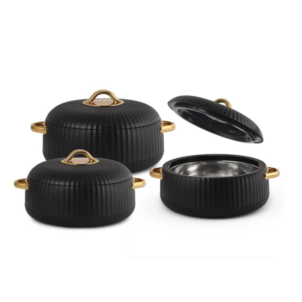 Cello Aurum Luxury Insulated Casserole Set | Set of 3 Pcs