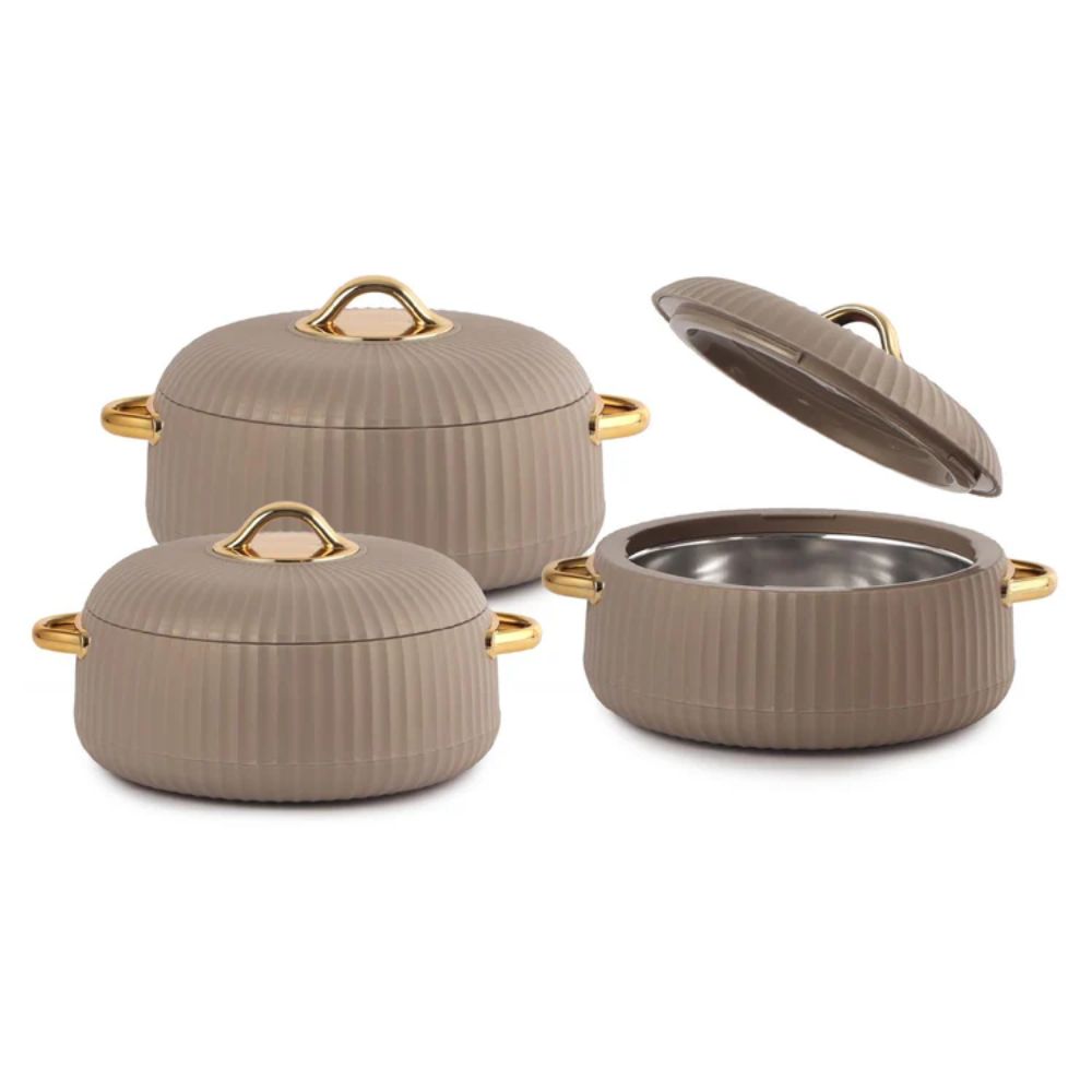 Cello Aurum Luxury Insulated Casserole Set | Set of 3 Pcs