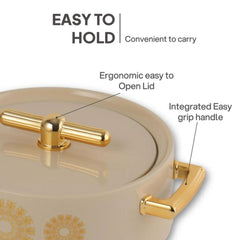 Cello Jewel Inner Stainless Steel Insulated Casserole Set | Set of 3 Pcs