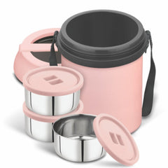 Asian Wonder Meal Travel Combo - Wonder Meal Executive tiffin + Champion Handy Flask + Bag | Set of 3 Pcs