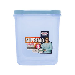 Asian Supremo Square Plastic Storage Container | Stackable | Multipurpose | Set of 3 Pcs