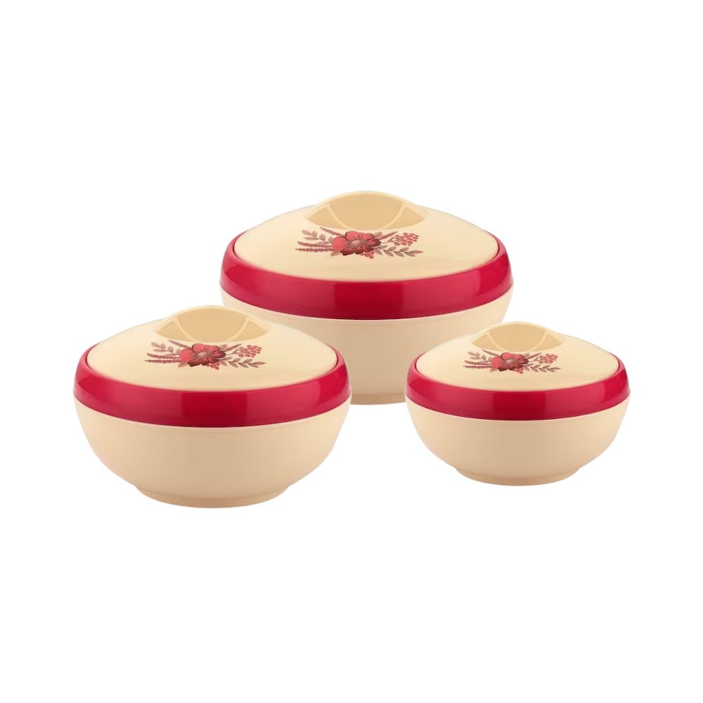 Asian Sonic Flora Thermo Casserole | Set of 3 Pcs