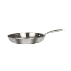 Brilliant Tri-Ply Stainless Steel 24 cm Fry Pan | Gas & Induction Compatible | Silver