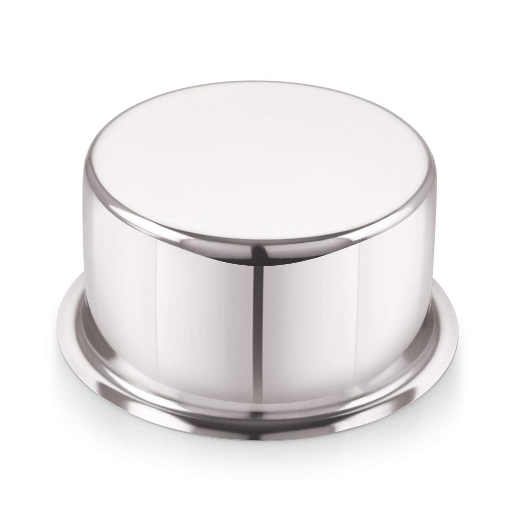 Bengani Stainless Steel Tope 1000 ML | 18 Gauge Heavy Duty Tapeli | Flat Bottom Pateli for Milk and Soups| Lifetime Guarantee