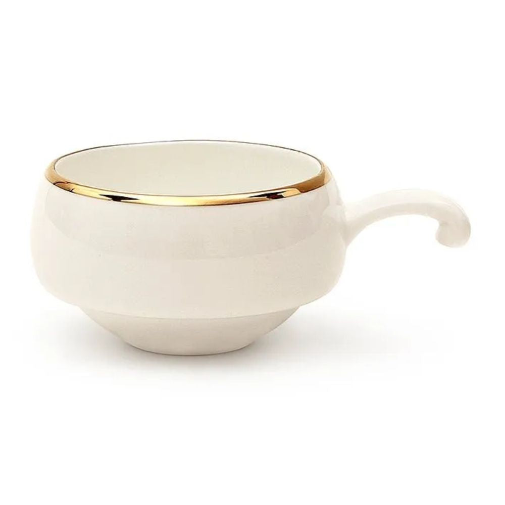 Clay Craft Lillyput Cup & Saucer Set | 100 ML | White | Set of 6 Pcs
