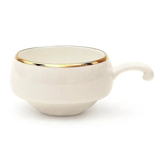 Clay Craft Lillyput Cup & Saucer Set | 100 ML | White | Set of 6 Pcs