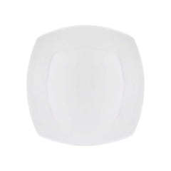 Clay Craft Ceramic Basic Dinner Plate Zen Square | White | 1 Pc