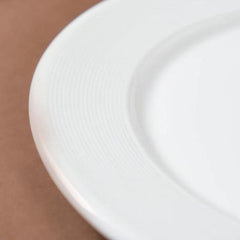 Clay Craft Ceramic Basic Quarter Plate Georgian | White | Set of 4 Pcs