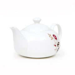 Clay Craft Ceramic Floral Printed 1100 ML Tea Pot Kettle - Elegant Teapot for Serving Tea | 1 Pc