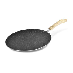 Bergner Bellini Aura Black Non Stick Concave Roti Tawa | Gas & Induction Compatible | Black