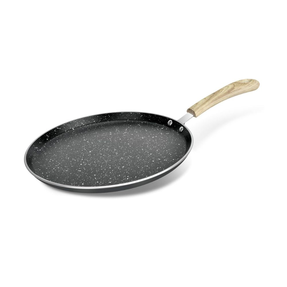 Bergner Bellini Aura Non Stick Tawa | Gas & Induction Compatible | Black