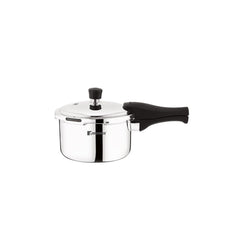 Bergner Trimax Tri-Ply Stainless Steel Pressure Cooker with outer Lid | Gas & Induction Compatible | Silver