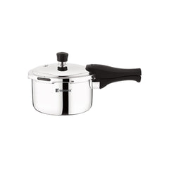 Bergner Trimax Tri-Ply Stainless Steel Pressure Cooker with outer Lid | Gas & Induction Compatible | Silver