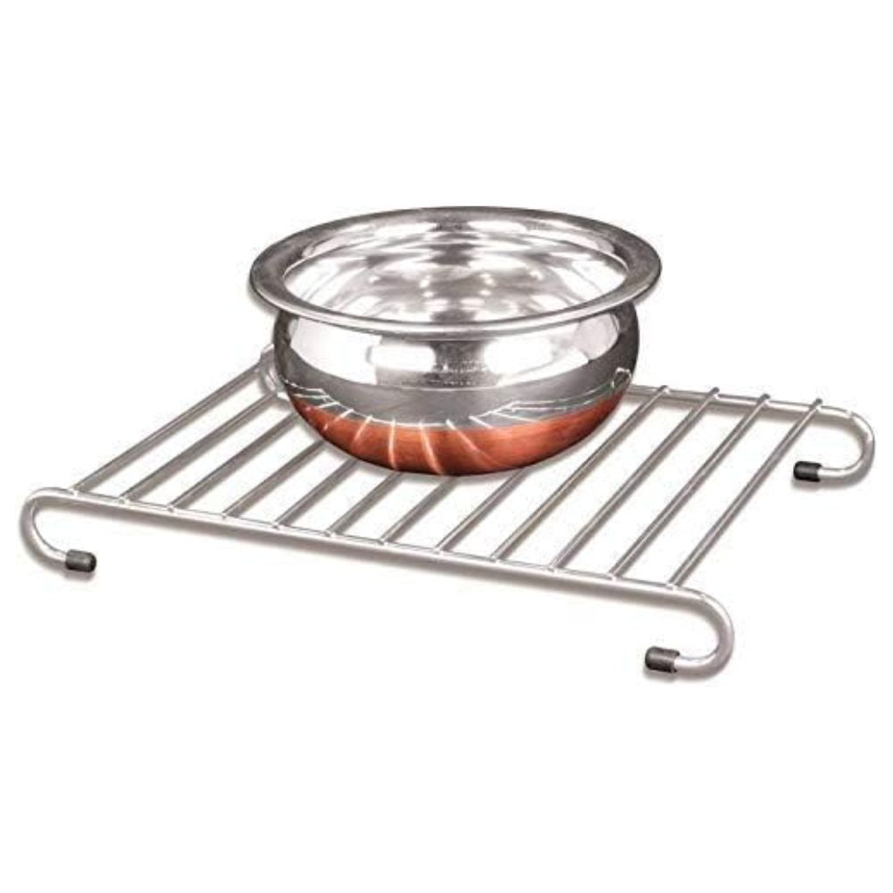 Decent Stainless Steel Hot Plate Stand | Set of 3 Pcs