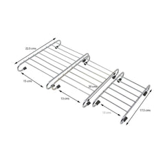 Decent Stainless Steel Hot Plate Stand | Set of 3 Pcs