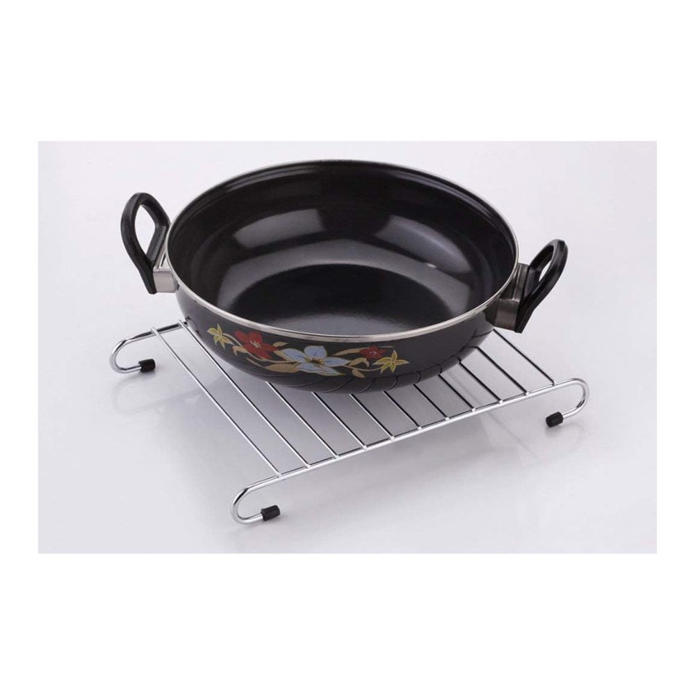 Decent Stainless Steel Hot Plate Stand | Set of 3 Pcs