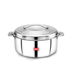 Avias Platina Premium Double Wall Insulated Stainless Steel Casserole | Silver | 1 Pc