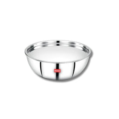 Avias Riara Tri-Ply Stainless Steel Tasla with Lid | Gas & Induction Compatible | Silver