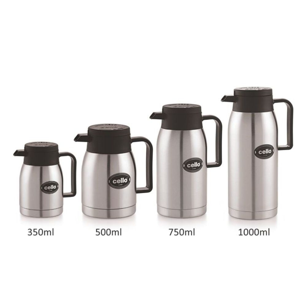 Cello Livia Stainless Steel Vacusteel Carafe | Silver | 1 Pc