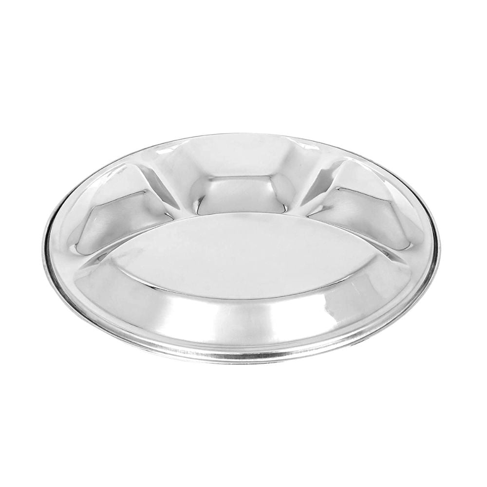 Bengani Stainless Steel 22 Gauge Deluxe Plate | Bhojan Thal | 1 Pc
